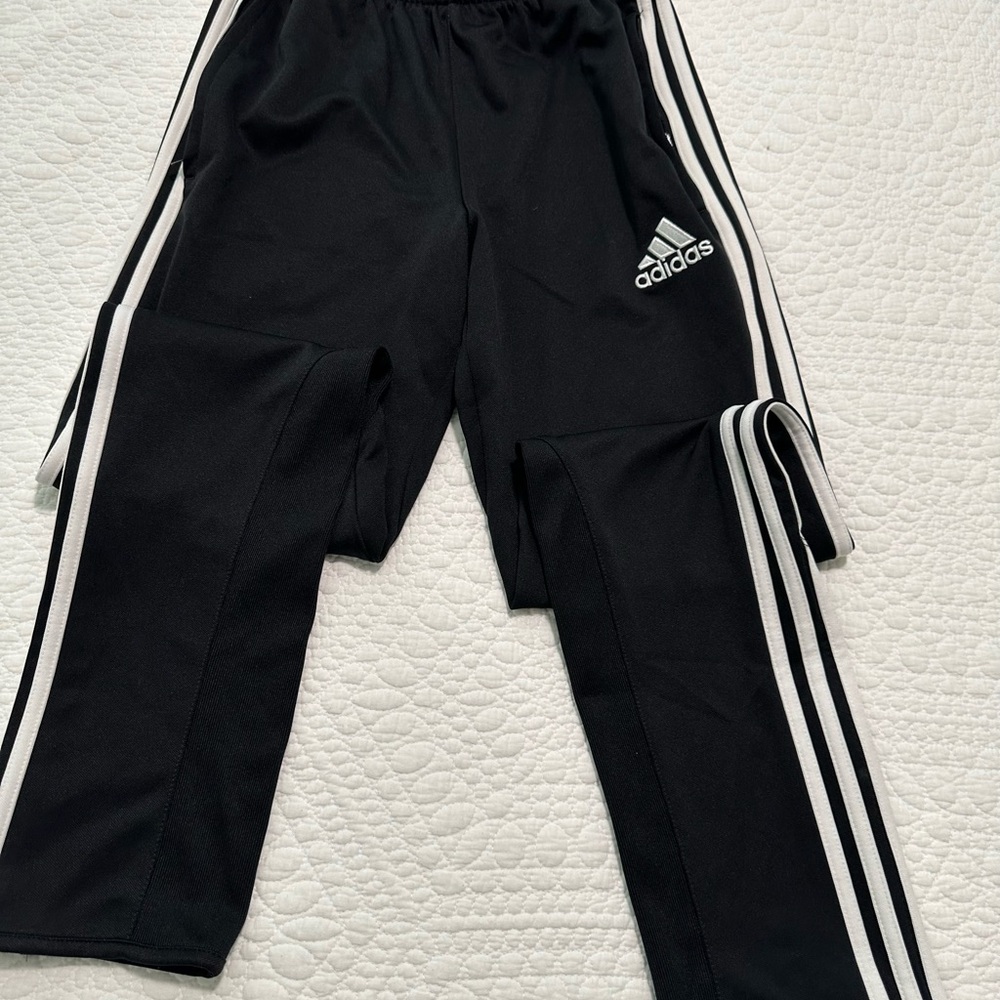 Adidas Black training pants- youth